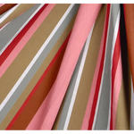 Corban Rose Pink Based Striped Cushion Cover Multicoloured Rectangle 35x70cm - Home & Garden > Decor