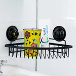 Corner Basket Removable Suction Medium BLACK - Home & Garden > DIY > Hardware Hooks