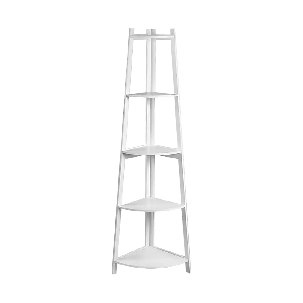 Corner Ladder Shelf Bookcase Display Storage Unit - Furniture > Office