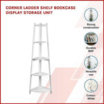 Corner Ladder Shelf Bookcase Display Storage Unit - Furniture > Office