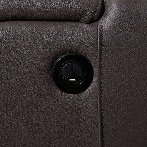 Corner Sofa Square Wedge Finest Genuine Leather Grey Electric Recliner Storage Drawer with 2x Cup Holders Lounge Set