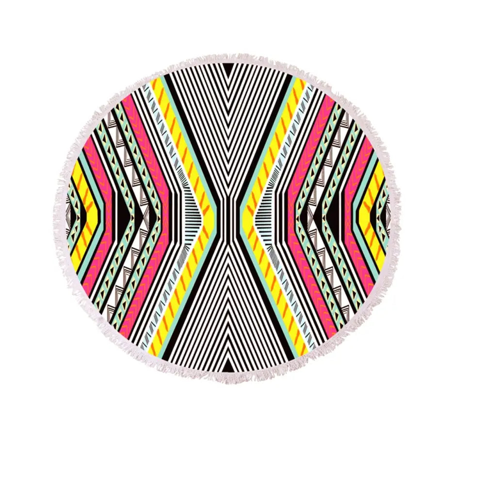 Cotton Round Beach Towel Ellie - Home & Garden > Bathroom Accessories