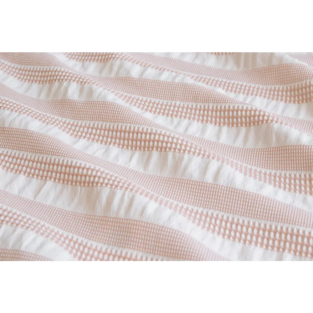 Cove TEXTURED ROSE DUST QUILT COVER SET - DOUBLE - Home & Garden > Bedding > Duvet Covers