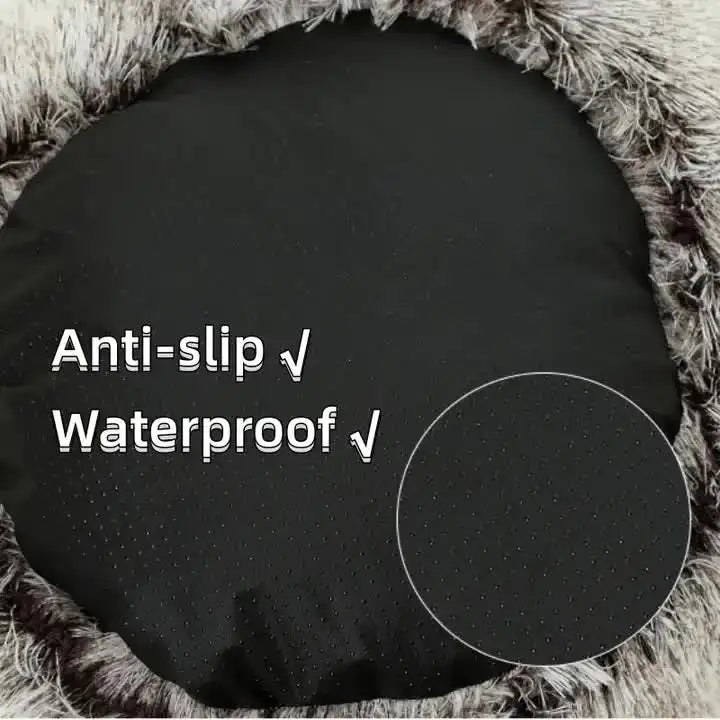 Cozy Green Plush Hooded Pet Bed - Ultra Soft Long Fur Cave Bed for Small Pets 50cm - Pet Care > Cat Supplies > Cat