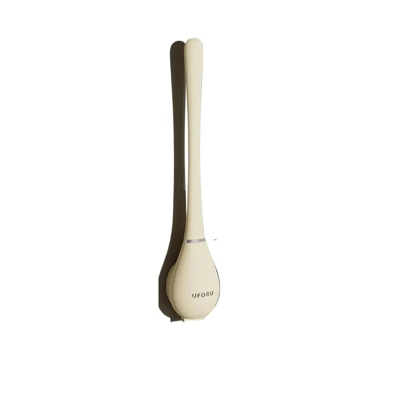 Cream white baseball-shaped toilet brush 8cm * 42.5cm - Home & Garden > Bathroom Accessories > Toilet Brushes & Holders