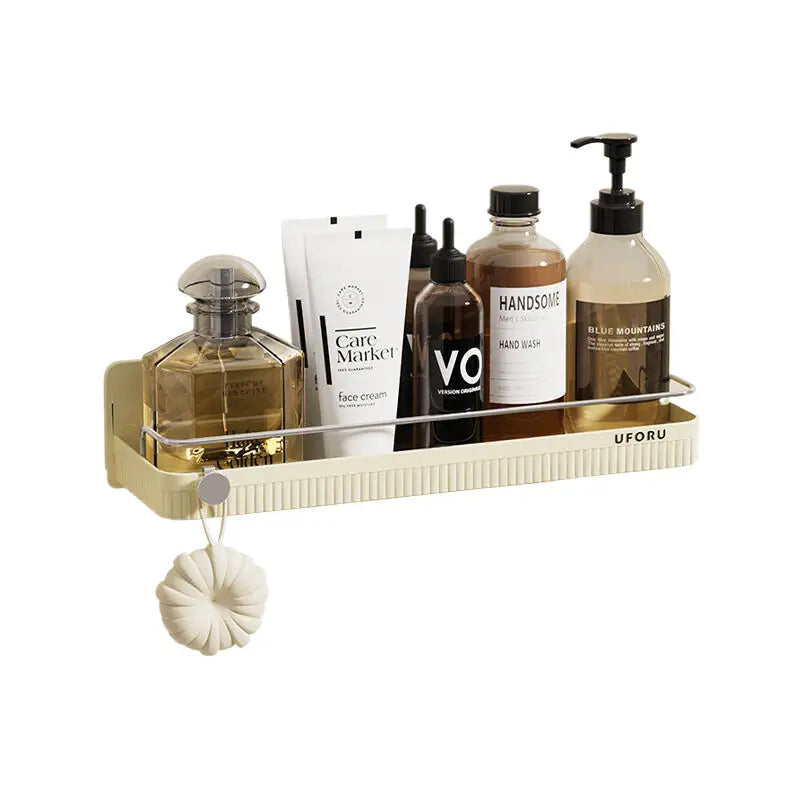 Cream White Bathroom Wall Mounted Storage Rack 38.5cm * 11cm * 8.5cm - Home & Garden > Bathroom Accessories > Towel