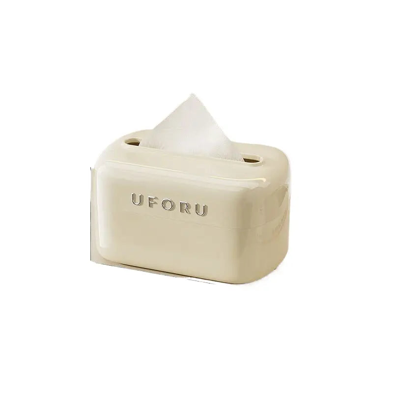 Cream white multifunctional (separate tissue box) 17.5cm*11cm*10.5cm - Home & Garden > Bathroom Accessories > Toilet