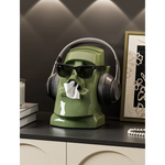 Cream White Versatile Desktop Headphone Stand & Tissue Box (23.5x17x14.5cm) - Home & Garden > Storage > Storage Boxes
