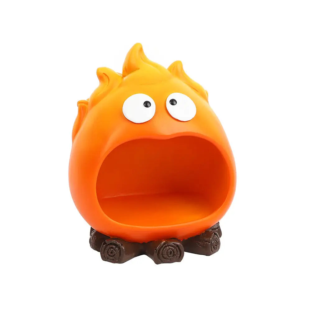 Creative Cartoon Flame Key Holder Tray - Fun and Decorative Storage for Entryway or Living Room - Home & Garden > Decor