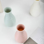 Creative Desktop Flower Vase - Modern Plastic Decoration - Milk White - Home & Garden > Decor > Vases & Table Decor