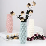 Creative Diamond-shaped Vase for Dry and Wet Flower Arrangements - Pink - Home & Garden > Decor > Vases & Table Decor