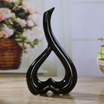 Creative Heart-shaped Ceramic Flower Vase for Home Office or Wedding Decor - Red - Home & Garden > Decor > Vases &