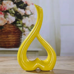 Creative Heart-shaped Ceramic Flower Vase for Home Office or Wedding Decor - Red - Home & Garden > Decor > Vases &