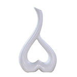 Creative Heart-shaped Ceramic Flower Vase for Home Office or Wedding Decor - Red - Home & Garden > Decor > Vases &
