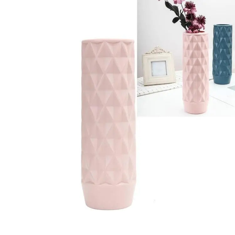 Creative Plastic Vase for Home Decoration - Flower Arrangement Container - Milk White - Home & Garden > Decor > Vases &