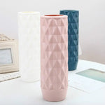 Creative Plastic Vase for Home Decoration - Flower Arrangement Container - Blue - Home & Garden > Decor > Vases & Table