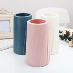 Creative Plastic Vase for Modern Decor - Simple Design - Milk White - Home & Garden > Decor > Vases & Table Decor