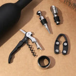 Creative Wine Opener Gift Set(5-Piece)- Luxury Wine Tools with Elegant Design - Home & Garden > Kitchenware > Kitchen