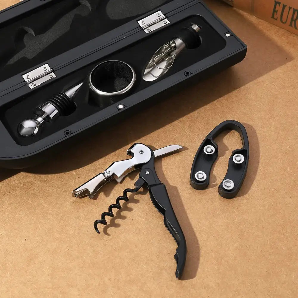Creative Wine Opener Gift Set(5-Piece)- Luxury Wine Tools with Elegant Design - Home & Garden > Kitchenware > Kitchen
