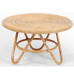 Crocus Rattan Round Coffee Table 80cm - Natural - Furniture > Living Room
