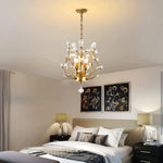 Crystal Chandelier Vintage 3 Lights Gold - Home & Garden > Lighting
