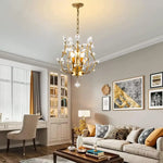Crystal Chandelier Vintage 3 Lights Gold - Home & Garden > Lighting