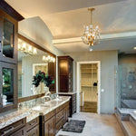 Crystal Chandelier Vintage 3 Lights Gold - Home & Garden > Lighting