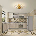 Crystal Chandelier Vintage 4 Lights Gold - Home & Garden > Lighting
