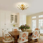Crystal Chandelier Vintage 4 Lights Gold - Home & Garden > Lighting