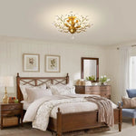 Crystal Chandelier Vintage 4 Lights Gold - Home & Garden > Lighting