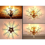 Crystal Chandelier Vintage 5 Lights Gold - Home & Garden > Lighting