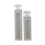 Crystal Crushed Candle Holder - Set of 2 - Home & Garden > Decor > Vases & Table Decor