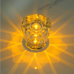 Crystal LED Table Lamp with Starburst Effect Rechargeable and Portable Design,Type B 90mm (H) *85mm (W) - Home & Garden