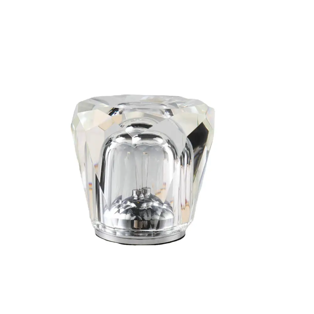 Crystal LED Table Lamp with Starburst Effect Rechargeable and Portable Design,Type B 90mm (H) *85mm (W) - Home & Garden
