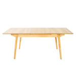 Cusco 150cm - 190cm Extendable Dining Table Scandinavian Style Solid Rubberwood - Furniture > Dining