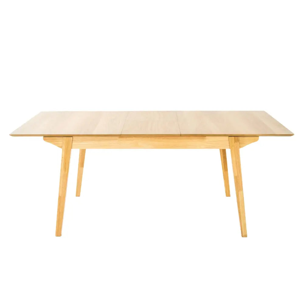 Cusco 150cm - 190cm Extendable Dining Table Scandinavian Style Solid Rubberwood - Furniture > Dining