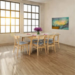 Cusco 150cm - 190cm Extendable Dining Table Scandinavian Style Solid Rubberwood - Furniture > Dining