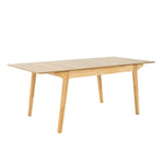 Cusco 150cm - 190cm Extendable Dining Table Scandinavian Style Solid Rubberwood - Furniture > Dining