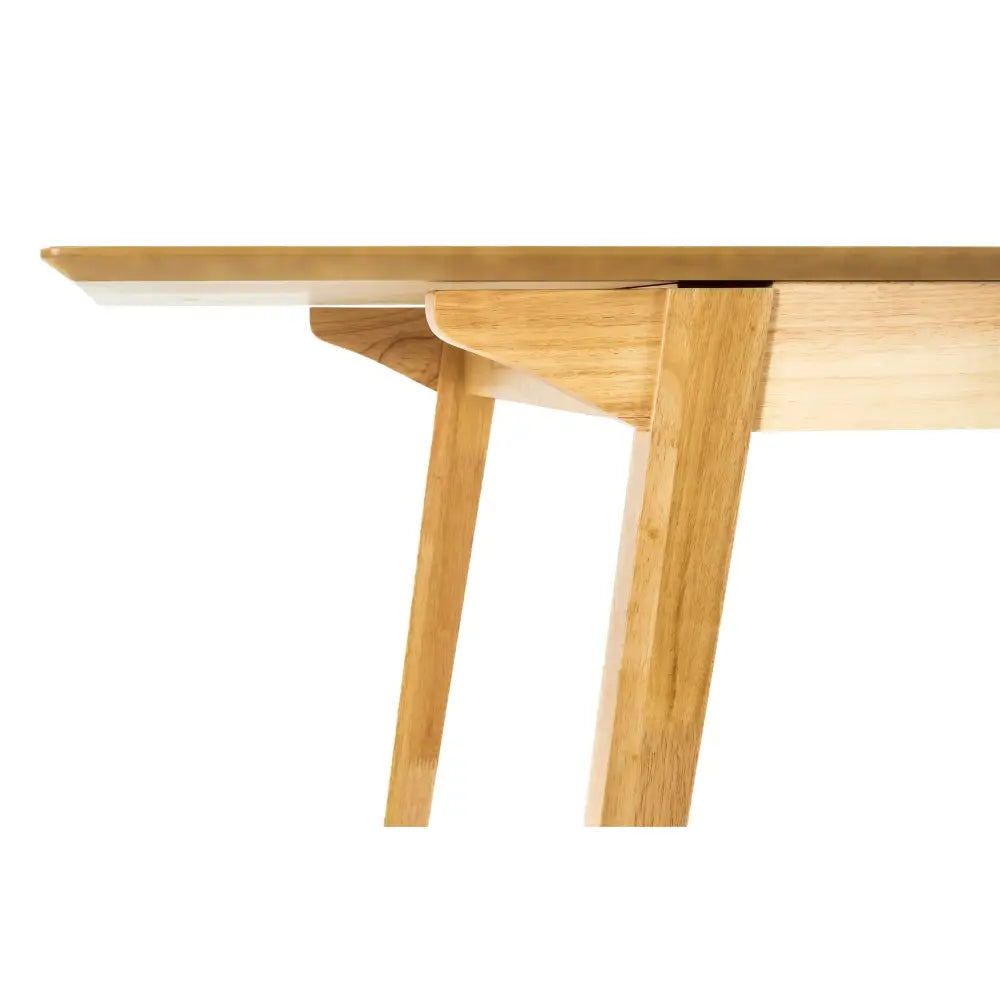 Cusco 150cm - 190cm Extendable Dining Table Scandinavian Style Solid Rubberwood - Furniture > Dining