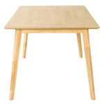 Cusco 150cm Dining Table Scandinavian Style Solid Rubberwood Natural - Furniture > Dining