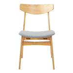 Cusco 4pc Set Dining Chair Fabric Seat Scandinavian Style Solid Rubberwood - Furniture > Dining
