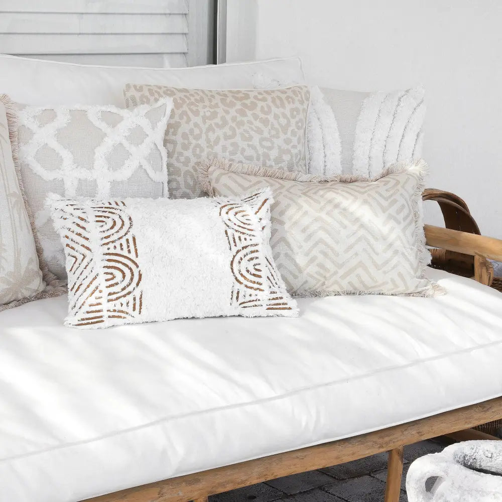 Cushion Cover-Boho Textured Single Sided-Africa-30cm x 50cm - Home & Garden > Bedding