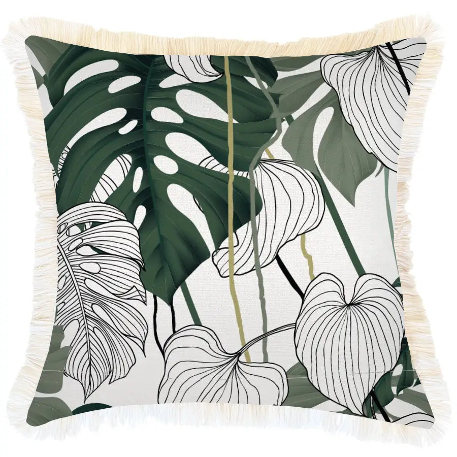 Cushion Cover-Coastal Fringe-Kona-45cm x 45cm - Home & Garden > Bedding