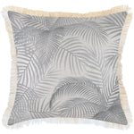 Cushion Cover-Coastal Fringe Natural-Seminyak Smoke-60cm x 60cm - Home & Garden > Bedding