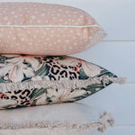 Cushion Cover-Coastal Fringe Natural-Solid Natural-35cm x 50cm - Home & Garden > Bedding