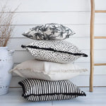 Cushion Cover-Coastal Fringe Natural-Solid Natural-60cm x 60cm - Home & Garden > Bedding
