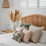 Cushion Cover-Coastal Fringe Natural-Solid Natural-60cm x 60cm - Home & Garden > Bedding