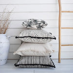 Cushion Cover-Coastal Fringe Natural-Solid Natural-60cm x 60cm - Home & Garden > Bedding