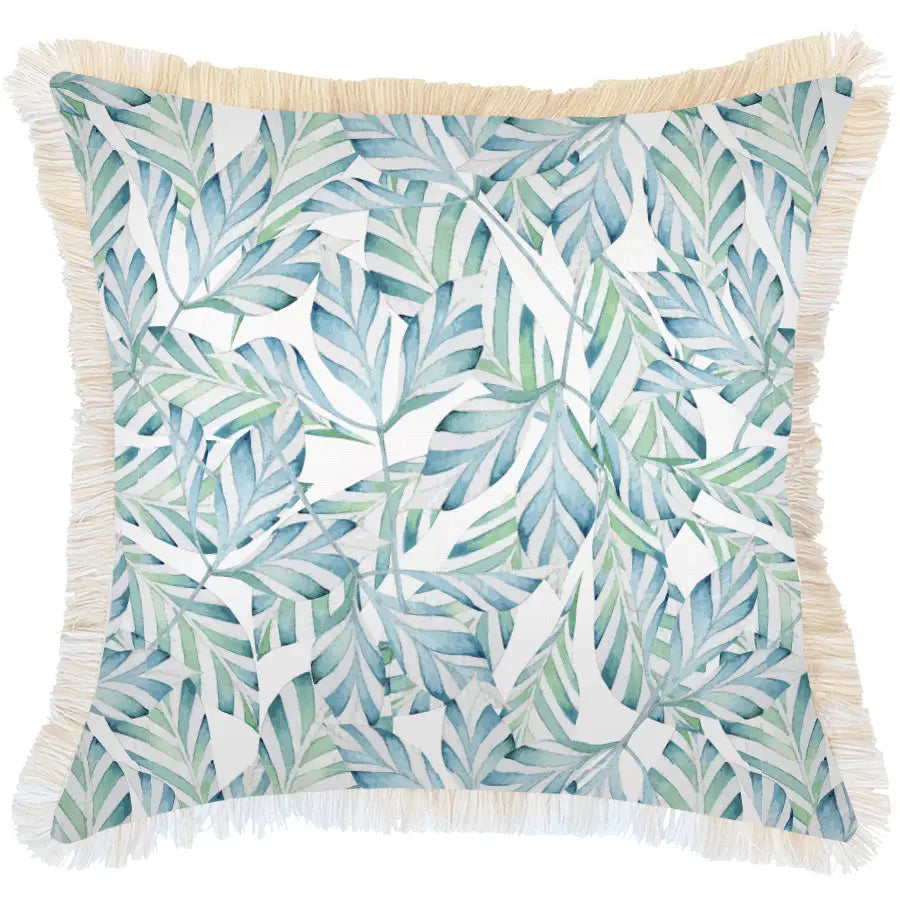 Cushion Cover-Coastal Fringe Natural-Sunday-60cm x 60cm - Home & Garden > Bedding