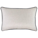 Cushion Cover-With Black Piping-Natural-35cm x 50cm - Home & Garden > Bedding